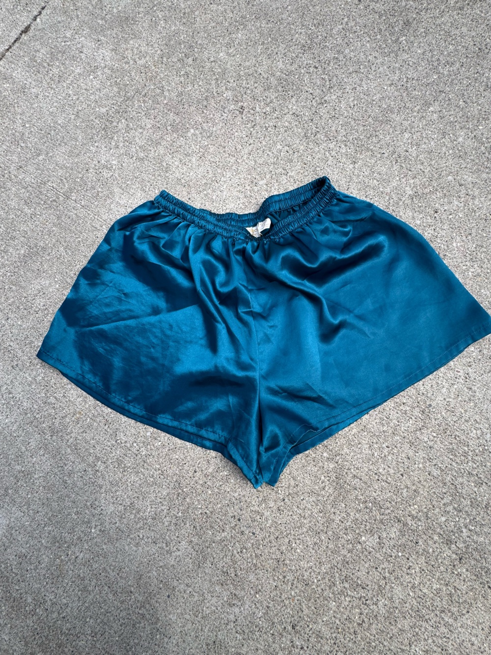 Victoria's Secret Teal Satin Lounge Shorts